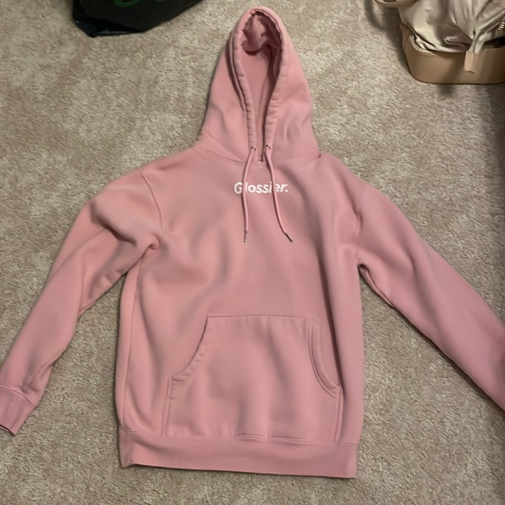 glossier hoodie brand new basically